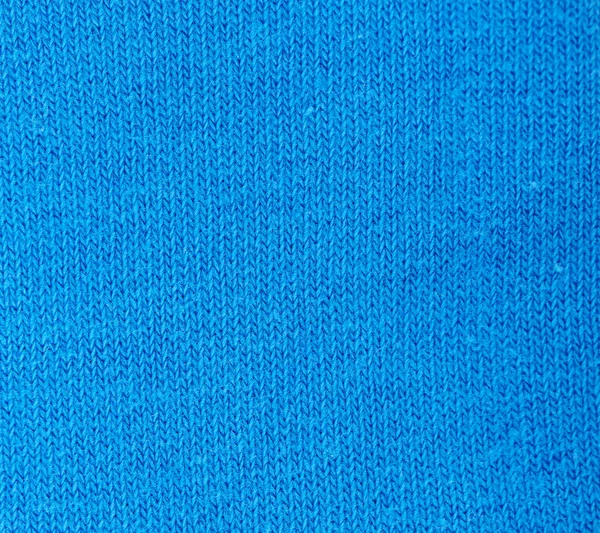 Azul tecido de malha textura fundo abstrato . — Fotografia de Stock