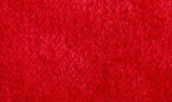 Vermelho brilhante pele artificial, fundo de pele falso . — Fotografia de Stock