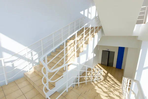 staircase - emergency exit in hotel, close-up staircase, interior staircases