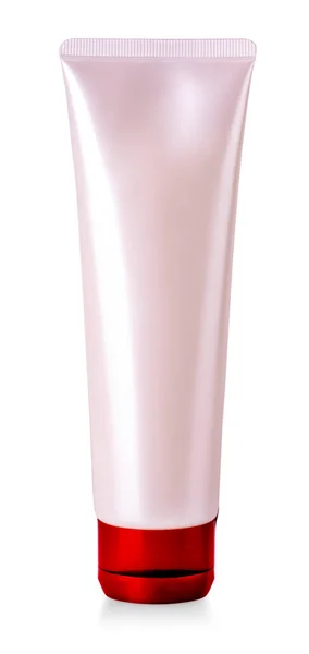 Blanco Cosmetische Tube Verpakking Van Cream Gel Klaar Voor Pakket — Stockfoto