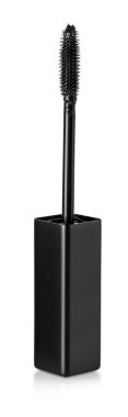 Siyah Mascara fırçası beyaz arkaplanda izole edildi