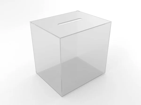 Box per voti rendering 3d — Foto Stock