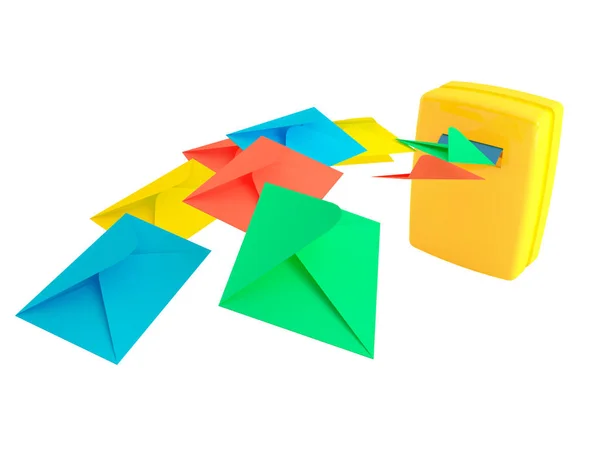 posta kutusu harflerle uçan