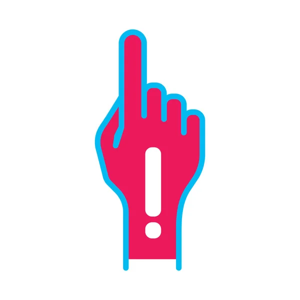 Hand  with pointing finger. — Stock Vector