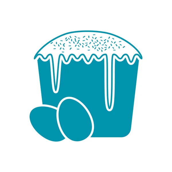 Vecteur icône tarte de Pâques — Image vectorielle