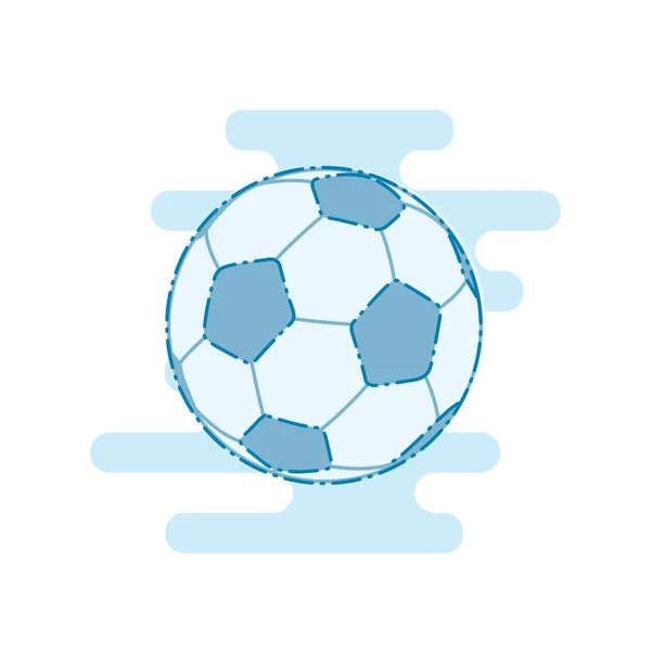 Fútbol bola vector icono — Vector de stock