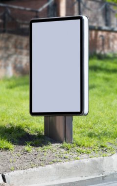 Citylight. Dikey Billboard. Boş şablon