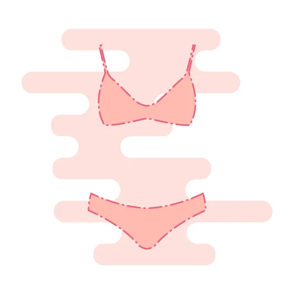 Underwear icon. Swimsuit — Stock Vector