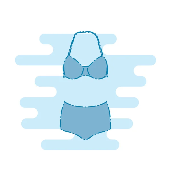 Underwear icon. Swimsuit — Stock Vector