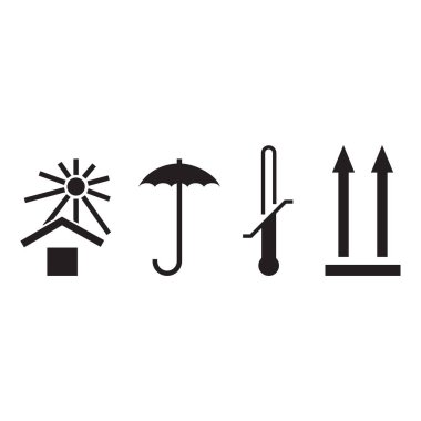 Kargo sembolleri vektör