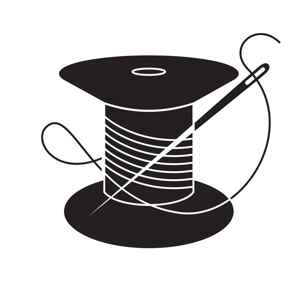 İğne iplik ile Icon.Needle. Dikiş iğnesi. İğne dikiş için