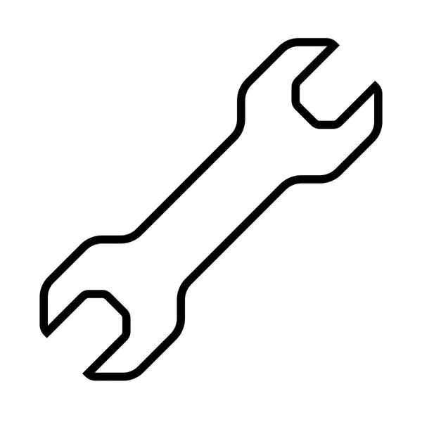 Wrench icon, spanner icon — Stock Vector