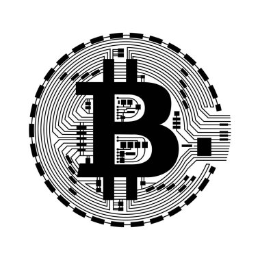 Bitcoin vektör simgesi