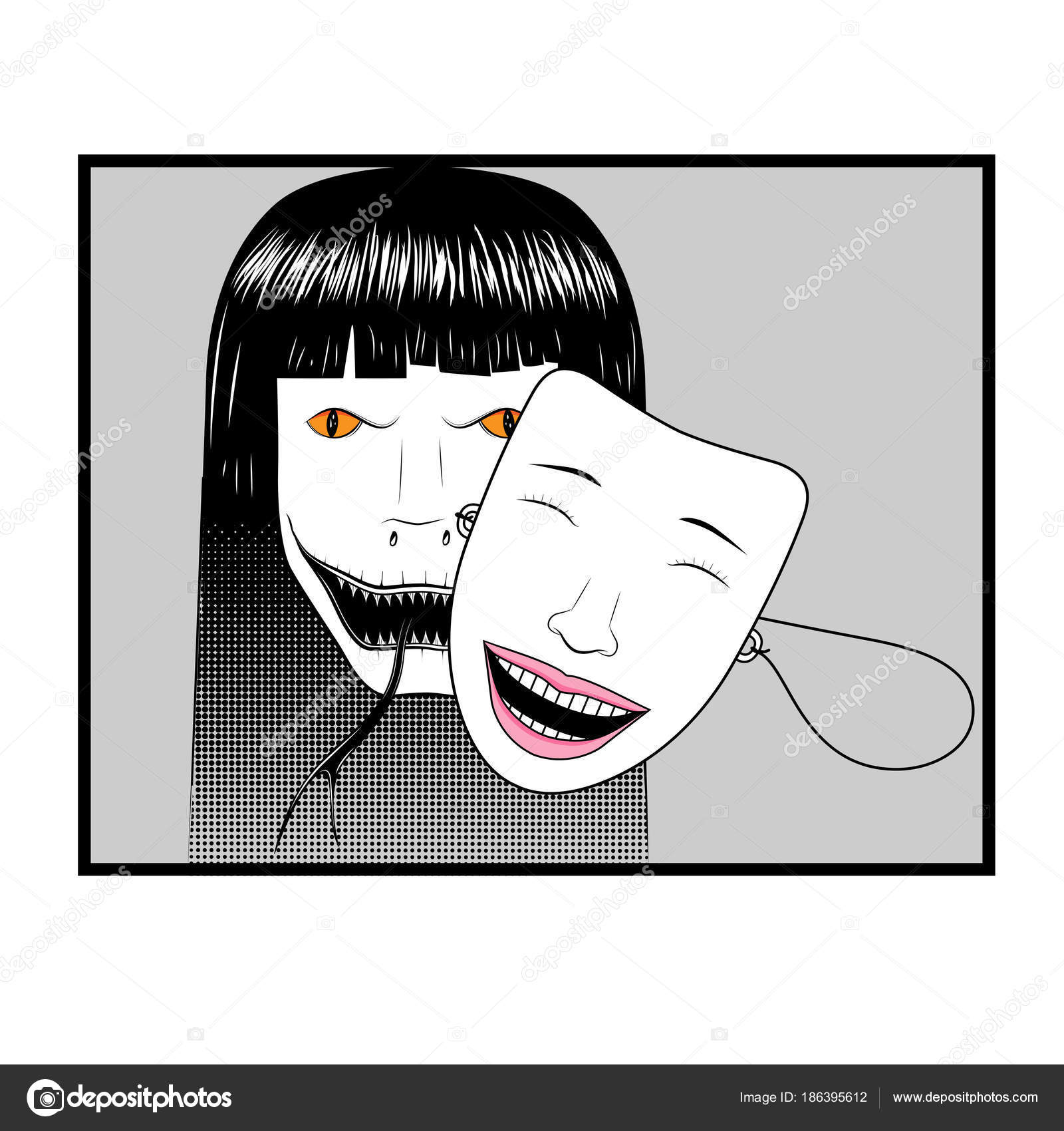 Download Devil S Face Wearing A Bright Woman Mask To Deceive Hypocrisy For iPhone Free Wallpaper Devil S Face Wearing A Bright Woman Mask To Deceive Hypocrisy Desktop Wallpaper