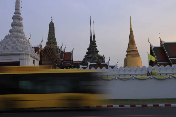 Wahrzeichen Der Stadt Bangkok Tempel Des Smaragdgrünen Buddha Bangkok Asien — Stockfoto