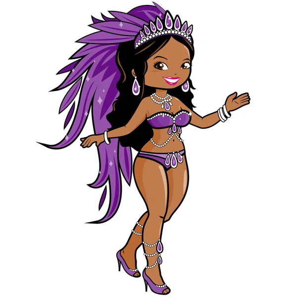 Egzotik karnaval dansçı kadın