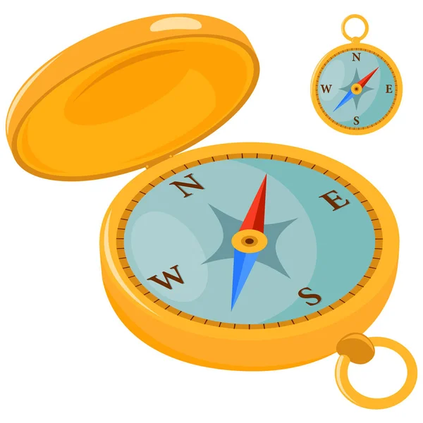 Kompass. Vektorillustration — Stockvektor