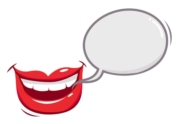 Glücklich sprechende Lippen — Stockvektor