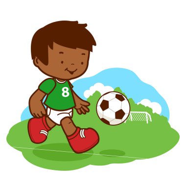 küçük çocuk futbol oynamak