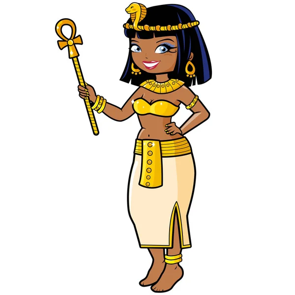 Cleopatra regina dell'antico Egitto — Vettoriale Stock