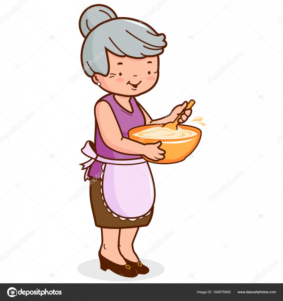Grandma Cooking Stock Vectors Royalty Free Grandma Cooking Vector Ilration Stock