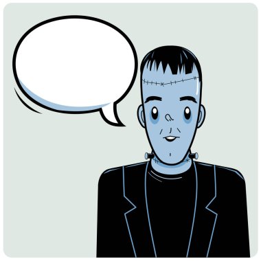 Frankenstein ve konuşma balonu