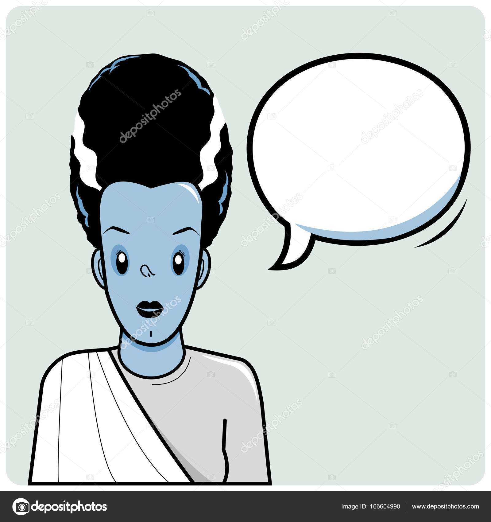 Bride of frankenstein images vectorielles, Bride of frankenstein vecteurs  libres de droits | DepositPhotos, image size:963x1024