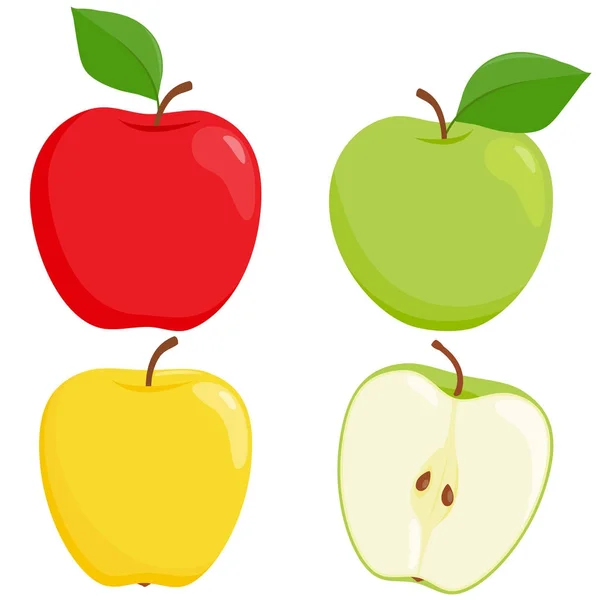 Manzanas — Vector de stock