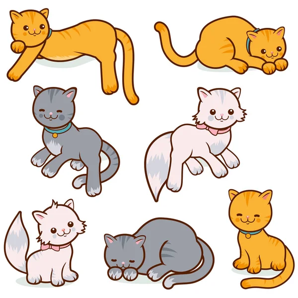 Katten vector set — Stockvector