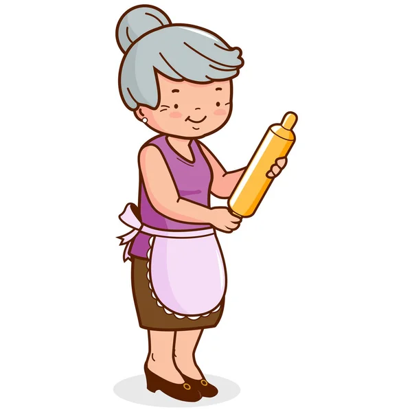 ᐈ Abuelita animada imágenes de stock, vector abuela cocinera