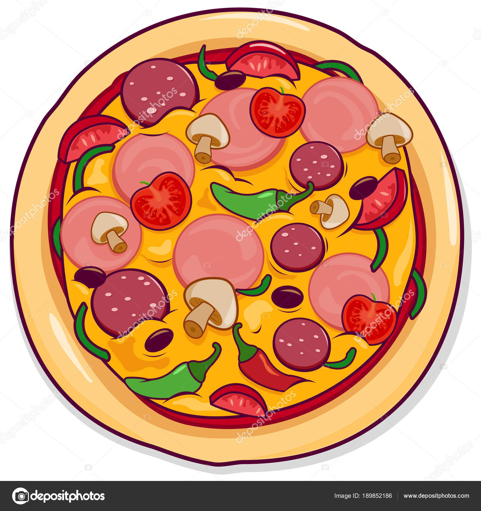 Pizza Vector Image By C Stockakia Vector Stock