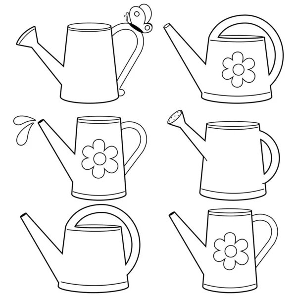 Watering Can Template Printable - Depositphotos 341354520 Stock Illustration Watering Cans Illustration Collection Vector 