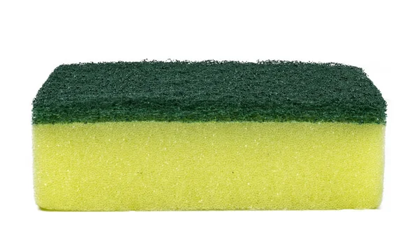 Spugna isolata texture verde e giallo — Foto Stock