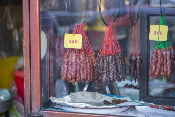 Visning av kinesiska sausace — Stockfoto