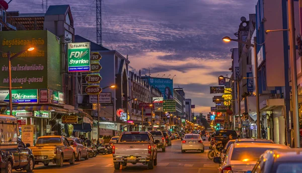 Центр міста вулиці Сурат Тані провінція, Таїланд — стокове фото
