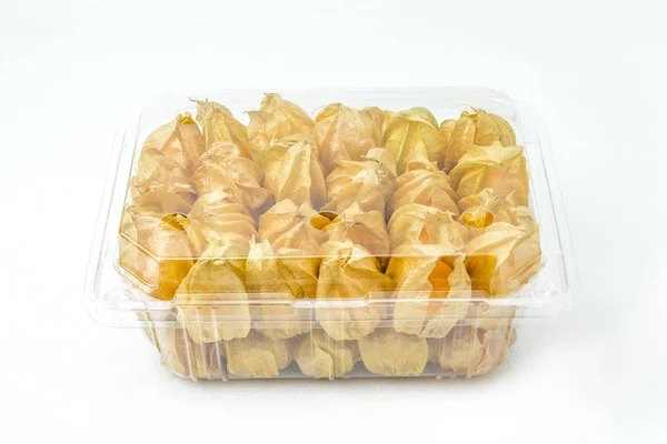 Gooseberries dans une boîte en plastique — Photo