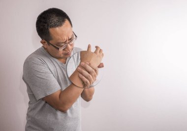 Asya adam bileğini - kalın ağrı alan ağrı acı