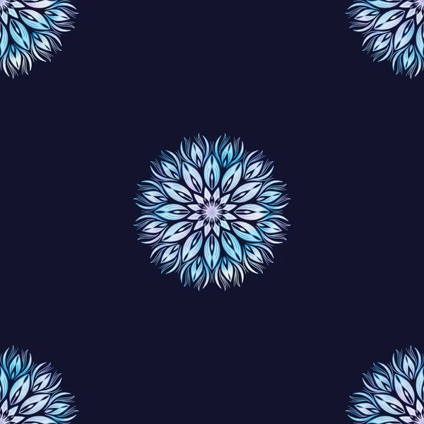 Abstrakti Tausta Taiteellinen Fancy Kukka Saumaton Toistuva Kuvio Mielikuvituksen Shinning — kuvapankkivalokuva