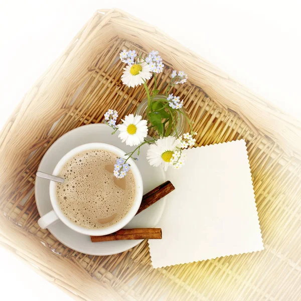 Café au parfum de fleurs — Photo