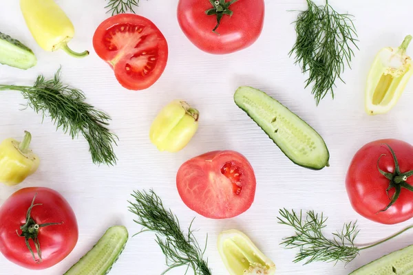 Verduras frescas para ensalada — Foto de Stock