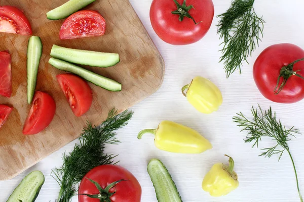 taze sebze salatası yemek