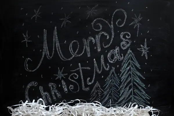 Painted greetings Merry Christmas — Stock Photo, Image