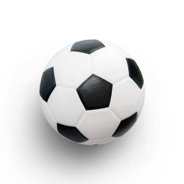 Futbol futbol topu portre resim. kırpma yolu ile beyaz arka plan üzerinde izole futbol topu.