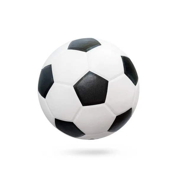 Soccer Football Ball Closeup Image Soccer Ball Isolated White Background — Stock Photo, Image