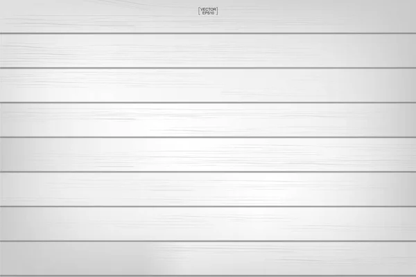 Beyaz ahşap desen ve doku arka plan. Vektör çizim. — Stok Vektör