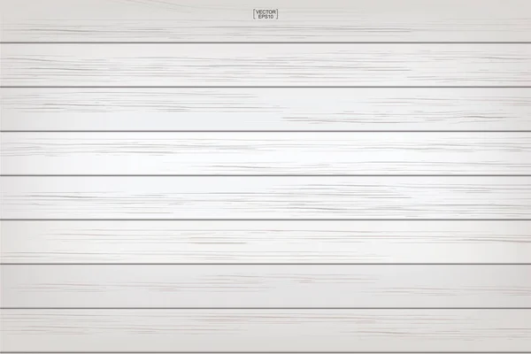 Bílý dřevěný vzor a textury pozadí. Vektorové ilustrace. — Stockový vektor