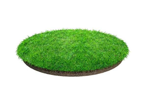 Abstrakt grönt gräs textur för bakgrund. Cirkel grönt gräs — Stockfoto