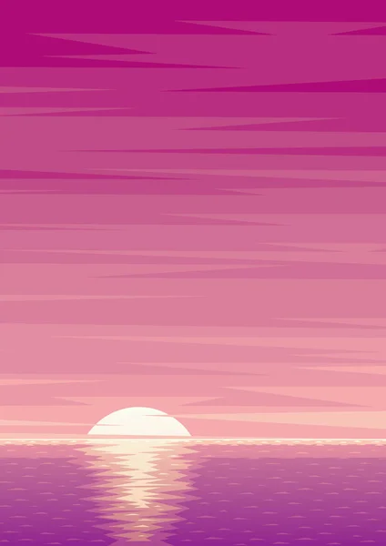 Karikatur zum Sonnenaufgang — Stockvektor