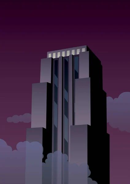 Art Deco Tower — Stock Vector