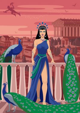 Hera Queen of Gods clipart